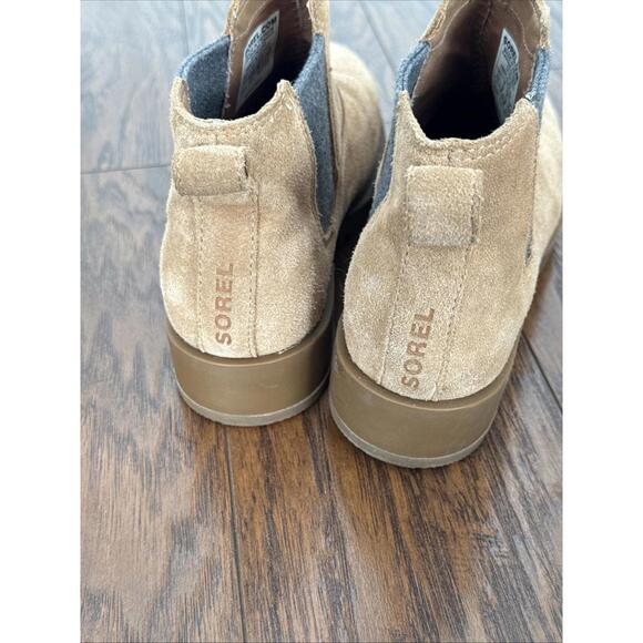 SOREL Women's Emelie lll Chelsea Waterproof Suede Chelsea Boots Size 6.5 - Picture 5 of 7